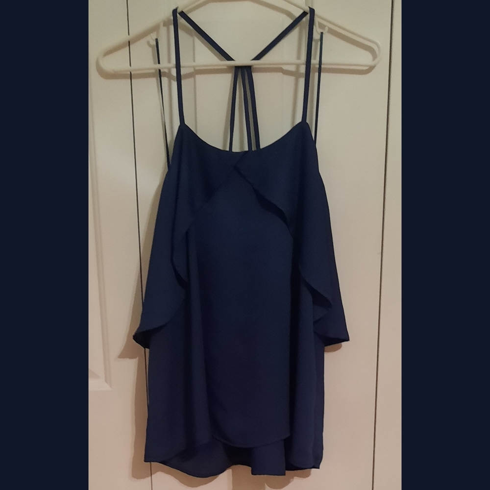 Navy blue strappy top